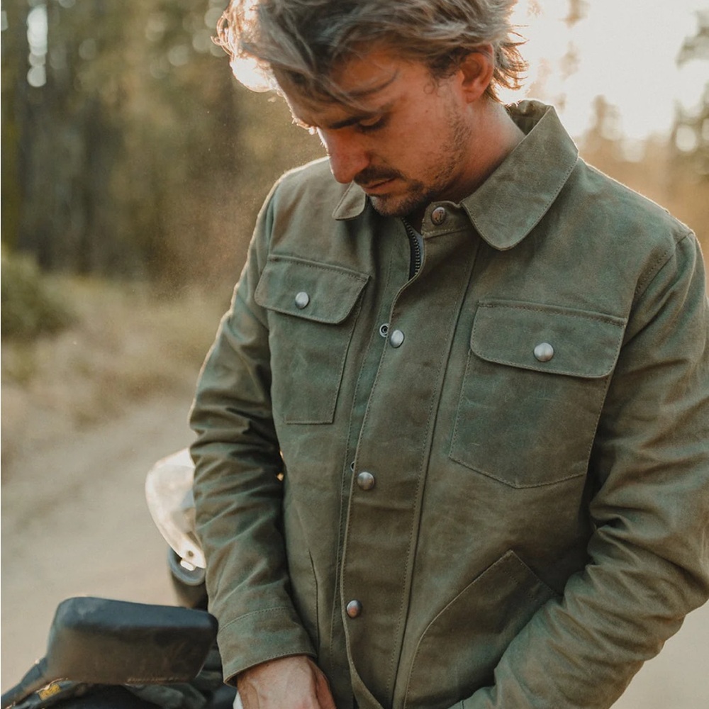 Iron & Resin Dark Olive cruiser jacket - Picture 2 of 5